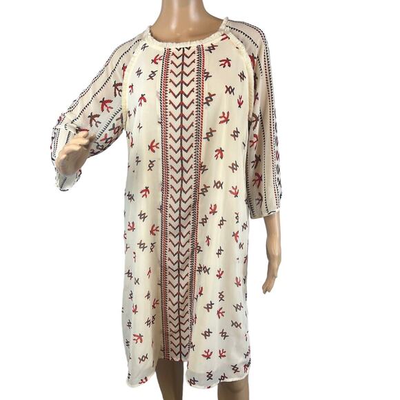 Scotch and Soda Maison Scotch Women's Knee Length Shift Dress Size 8 Boho - Picture 1 of 9